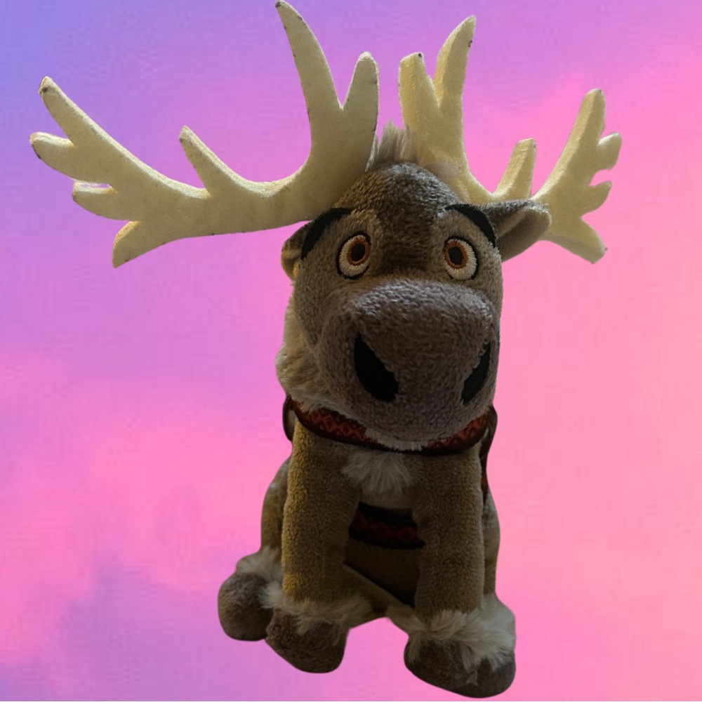 Small Disney Frozen Talking Sven Reindeer Stuffed Animal